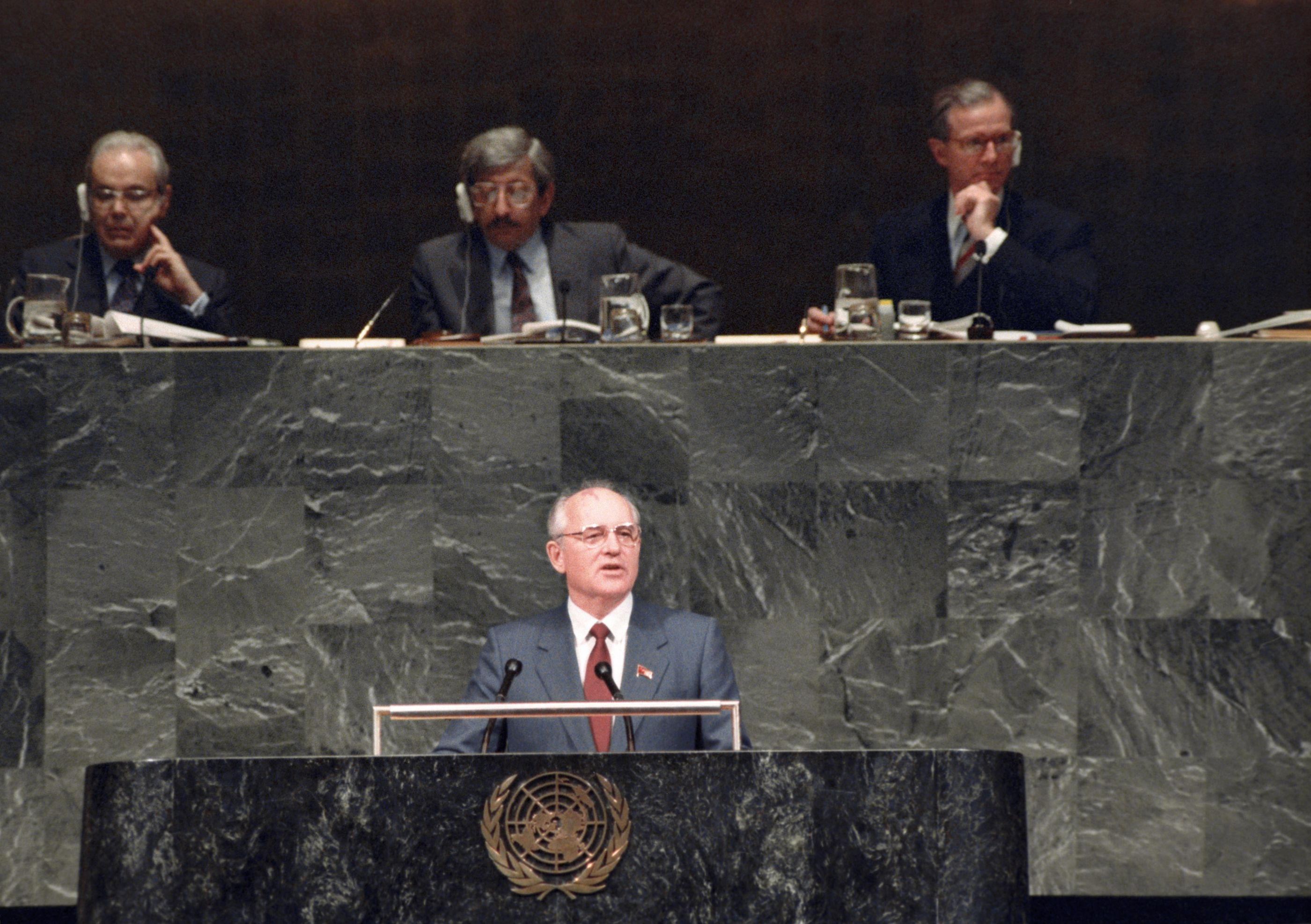 Выступление М.С. Горбачева на 43-й сессии Генеральной Ассамблеи ООН. 7 декабря 1988 г.