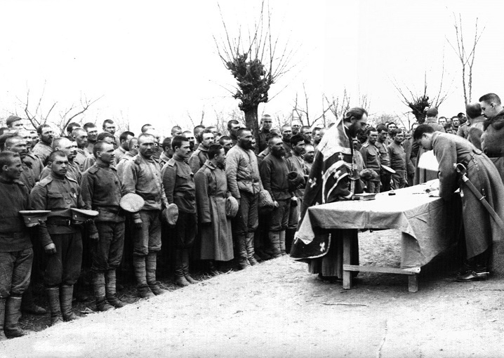 Присяга N-ской воинской части Временному правительству. Румыния, 12 марта 1917 г.