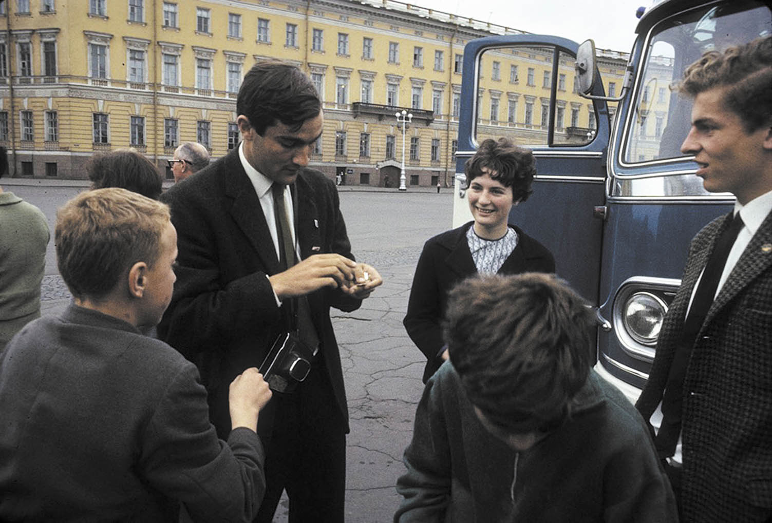 Финские туристы в Ленинграде. 1965 г.