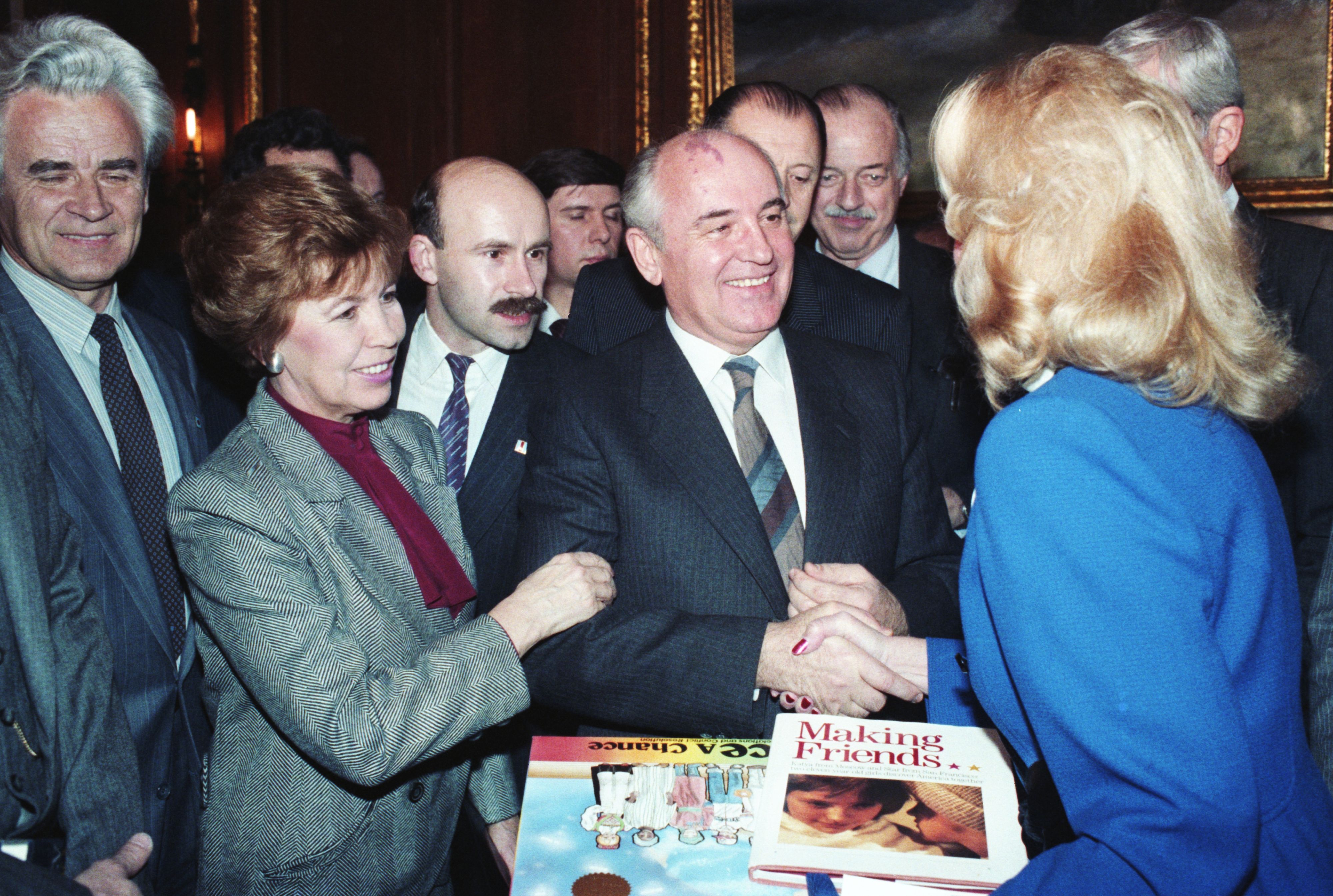 М.С. Горбачев в США. 9 декабря 1987 г.