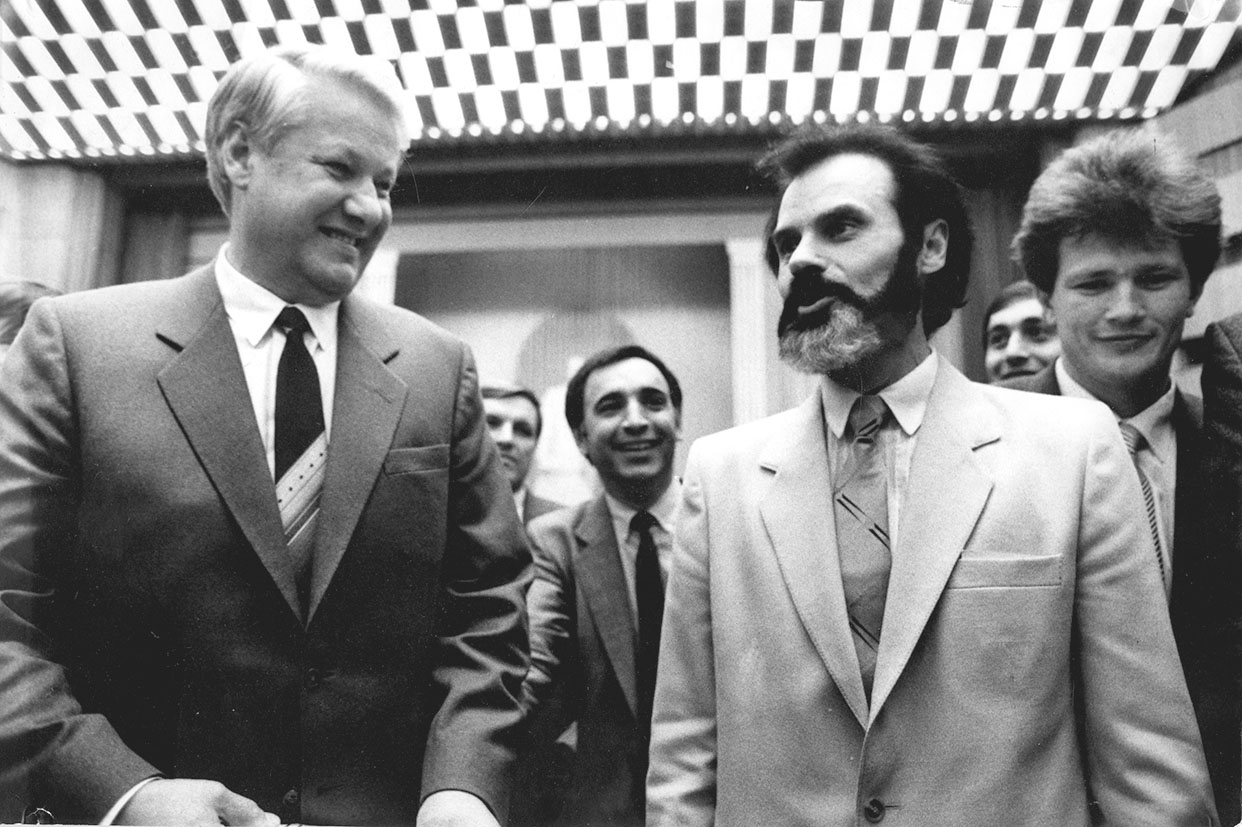 Б. Н. Ельцин и А. И. Казанник. Москва, 1989 г.